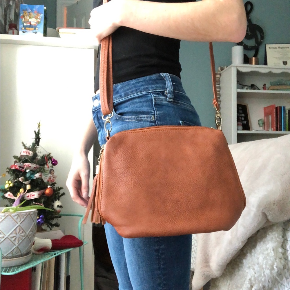 Camel Cross Body Purse